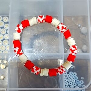Handmade - Candy cane bracelet